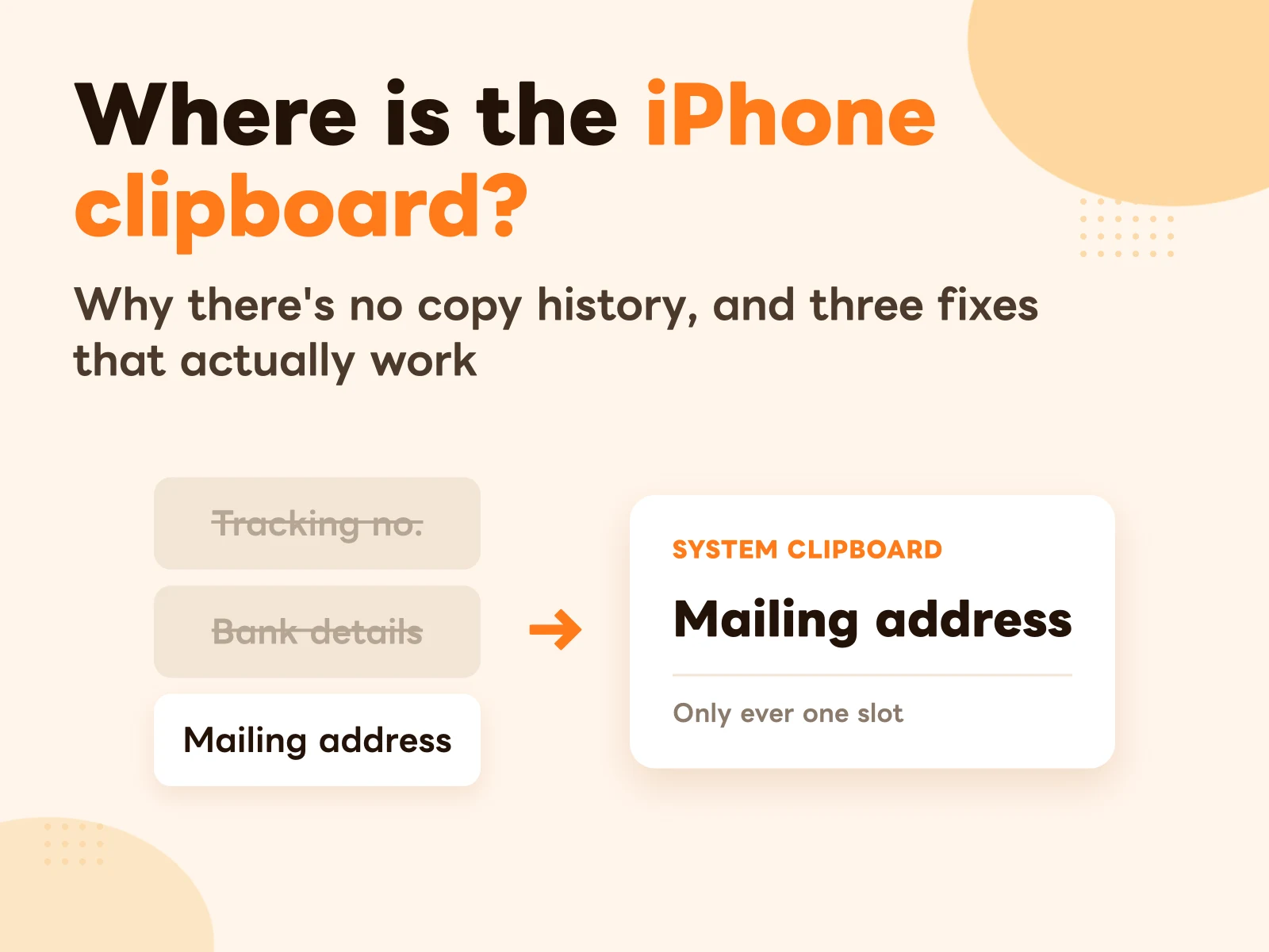 iPhone Clipboard History: Where It Is, and 3 Fixes